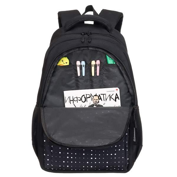 Рюкзак TORBER CLASS X, черный с орнаментом, полиэстер 900D, 45 x 30 x 18 см + Мешок для обуви! T2602-23-BLK-W Torber, Артикул: T2602-23-BLK-W фото №1