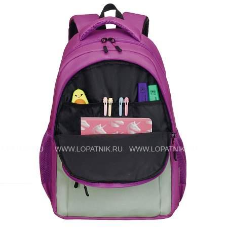 рюкзак torber class x, розовый/салатовый, 45 x 30 x 18 см + мешок для сменной обуви в подарок! t2602-23-gr-p Torber