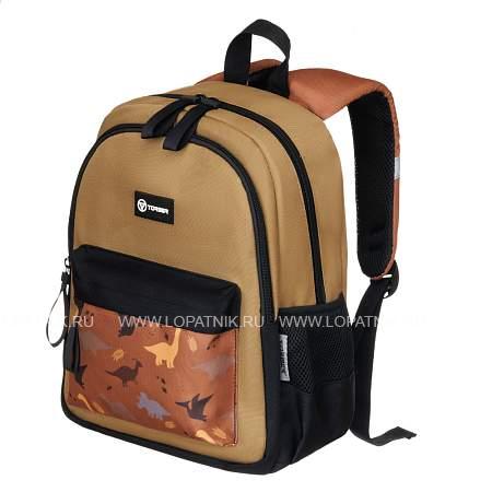 рюкзак torber class x mini, хаки с орнаментом, полиэстер 900d + мешок для сменной обуви в подарок! t1801-23-kha Torber