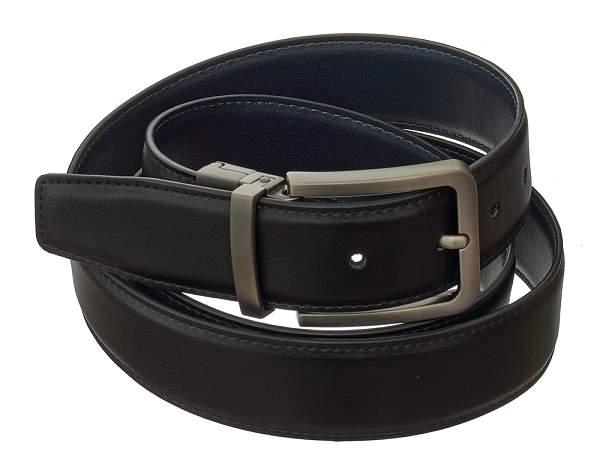 Ремень 1#/6#/1-6/140 синий-чёрный двухсторонний bruno perri синий-чёрный Bruno Perri, Артикул: 1#/6#/1-6/140 фото №1