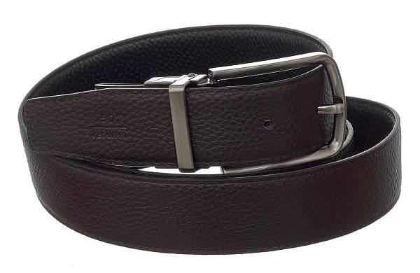 Ремень 2#/3#/1-2/130 коричневый-чёрный двухсторонний bruno perri коричневый-чёрный Bruno Perri, Артикул: 2#/3#/1-2/130 фото №1