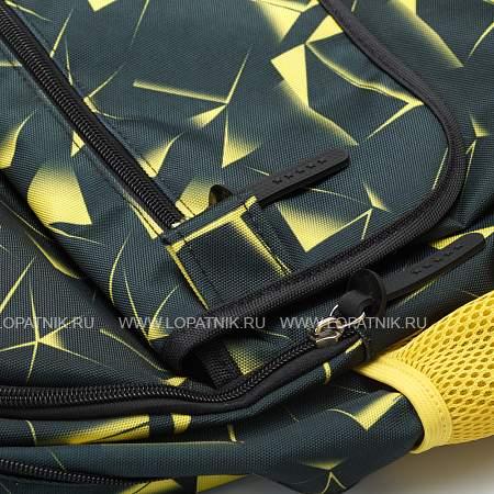 рюкзак torber class x, черно-желтый с орнаментом, полиэстер, 45 x 30 x 18 см + пенал в подарок! t2743-yel-p Torber