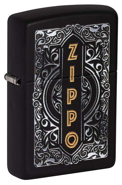 Зажигалка ZIPPO Classic с покрытием Black Matte, латунь/сталь, черная, 38x13x57 мм 49535 Zippo, Артикул: 49535 фото №1