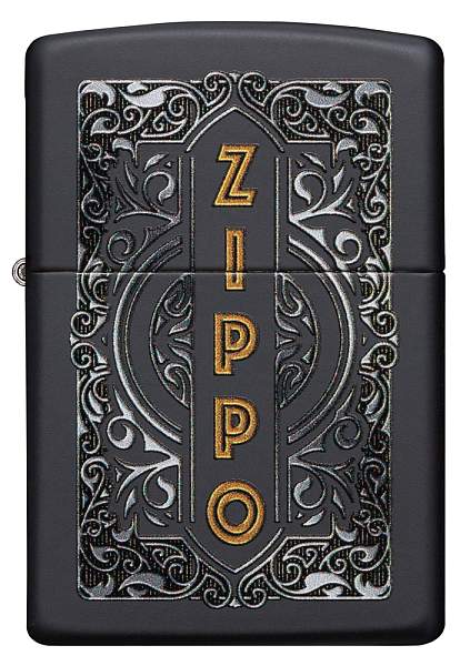 Зажигалка ZIPPO Classic с покрытием Black Matte, латунь/сталь, черная, 38x13x57 мм 49535 Zippo, Артикул: 49535 фото №1