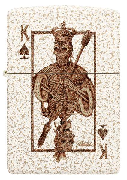 Зажигалка ZIPPO Rick Rietveld с покрытием Mercury Glass, латунь/сталь, белая, 38x13x57 мм 48552 Zippo, Артикул: 48552 фото №1