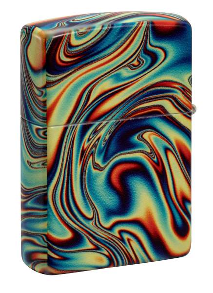 Зажигалка ZIPPO Swirl с покрытием Glow In The Dark Green, латунь/сталь, разноцветная, 38x13x57 мм 48612 Zippo, Артикул: 48612 фото №1
