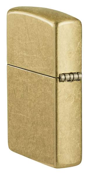 Зажигалка ZIPPO Classic с покрытием Street Brass, латунь/сталь, золотистая, 38x13x57 мм 48267 Zippo, Артикул: 48267 фото №1