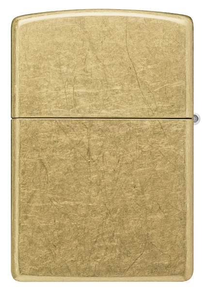 Зажигалка ZIPPO Classic с покрытием Street Brass, латунь/сталь, золотистая, 38x13x57 мм 48267 Zippo, Артикул: 48267 фото №1