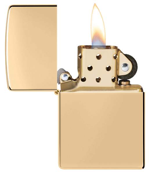 Зажигалка ZIPPO Armor® с покрытием High Polish Brass, латунь/сталь, золотистая, 38x13x57 мм 169 Zippo, Артикул: 169 фото №1