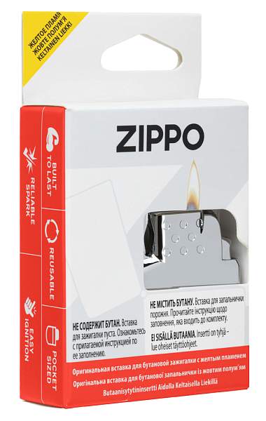 Газовый вставной блок для широкой зажигалки Zippo, одинарное жёлтое пламя, нержавеющая сталь 65809 Zippo, Артикул: 65809 фото №1