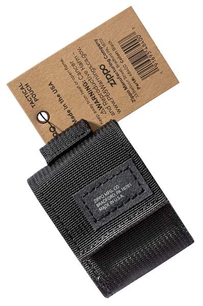 Чехол ZIPPO для широкой зажигалки,нейлон,с нейлоновым фиксатором на ремень, черный 48400 Zippo, Артикул: 48400 фото №1
