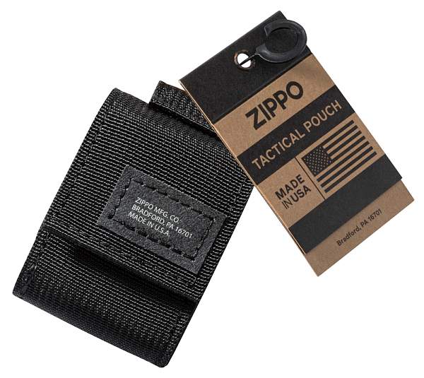 Чехол ZIPPO для широкой зажигалки,нейлон,с нейлоновым фиксатором на ремень, черный 48400 Zippo, Артикул: 48400 фото №1