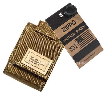 чехол zippo для широкой зажигалки,нейлон,с нейлоновым фиксатором на ремень, песочный 48401 Zippo