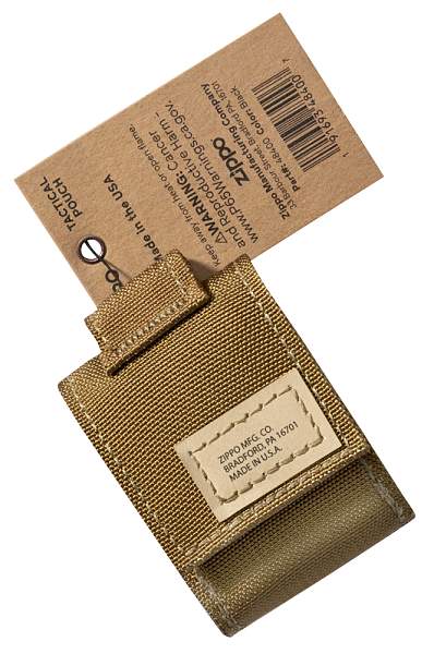 Чехол ZIPPO для широкой зажигалки,нейлон,с нейлоновым фиксатором на ремень, песочный 48401 Zippo, Артикул: 48401 фото №1
