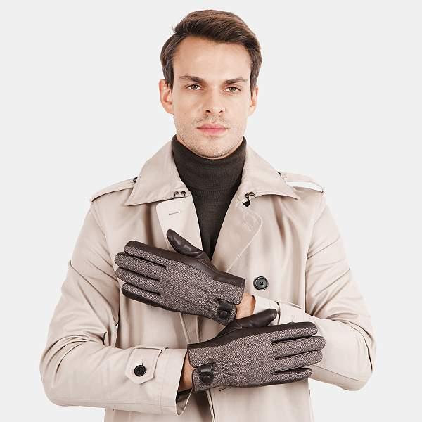 FM22-2 FABRETTI Перчатки муж. нат. кожа/шерсть (размер 9.5) Fabretti, Артикул: FM22-2 фото №1