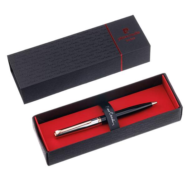 Ручка шариковая Pierre Cardin GAMME. Цвет - черный и серебристый. Упаковка Е PC1401BP Pierre Cardin, Артикул: PC1401BP фото №1