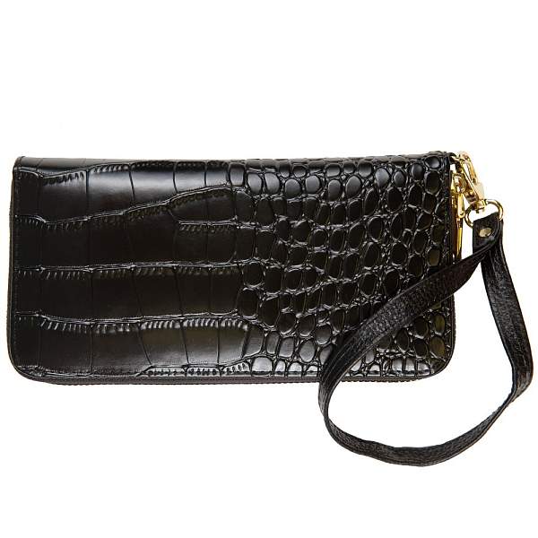 K-C-8210-04 черный кошелек женский (кожа) Jane's Story Jane's Story, Артикул: K-C-8210-04 фото №1