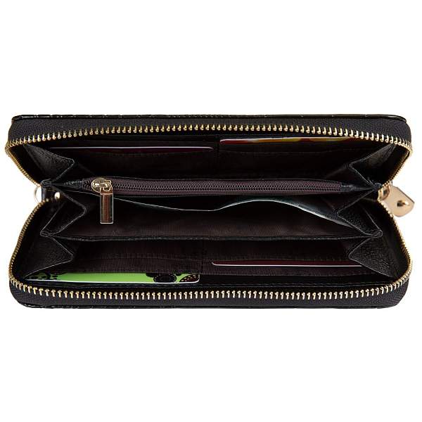 K-C-8210-04 черный кошелек женский (кожа) Jane's Story Jane's Story, Артикул: K-C-8210-04 фото №1