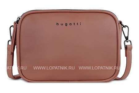 сумка кросс-боди женская bugatti almata, абрикосовая, полиуретан, 21,5х6х15 см 49665428 BUGATTI