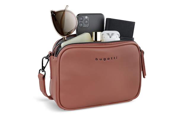 Сумка кросс-боди женская BUGATTI Almata, абрикосовая, полиуретан, 21,5х6х15 см 49665428 BUGATTI, Артикул: 49665428 фото №1