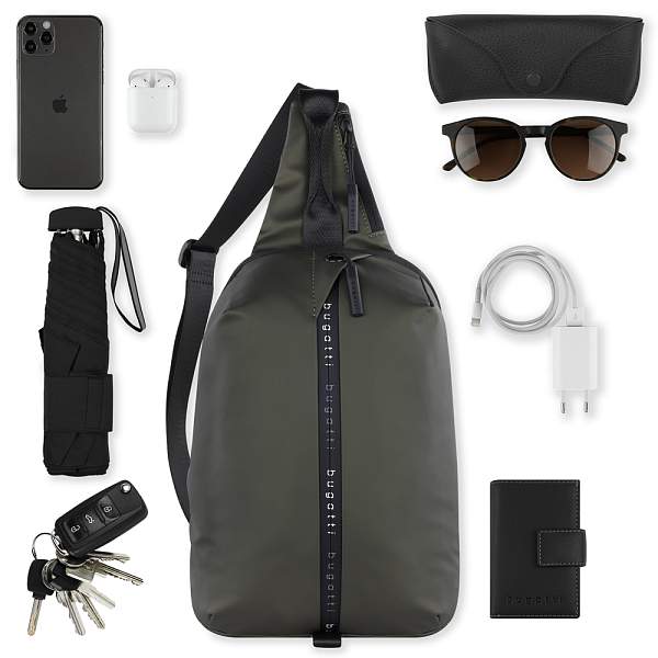 Рюкзак с одним плечевым ремнем BUGATTI Blanc, оливковый, тарпаулин/полиэстер, 18х9х30 см 49660184 BUGATTI, Артикул: 49660184 фото №1