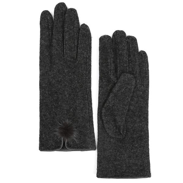 TH46-9 FABRETTI Перчатки жен. 85%шерсть/15%эластан Fabretti, Артикул: TH46-9 фото №1