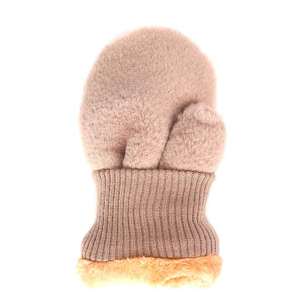 JDF32-3 FABRETTI Рукавицы жен. искусственный мех 100% полиэстер Fabretti, Артикул: JDF32-3 фото №1