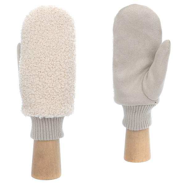 JIF33-3 FABRETTI Рукавицы жен. искусственный мех 100%полиэстер, 90% полиэстер/10% эластан Fabretti, Артикул: JIF33-3 фото №1