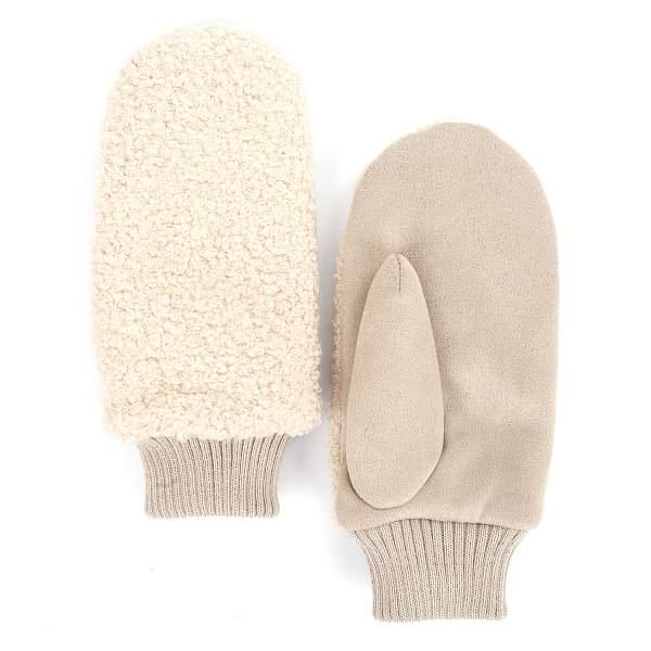 JIF33-3 FABRETTI Рукавицы жен. искусственный мех 100%полиэстер, 90% полиэстер/10% эластан Fabretti, Артикул: JIF33-3 фото №1