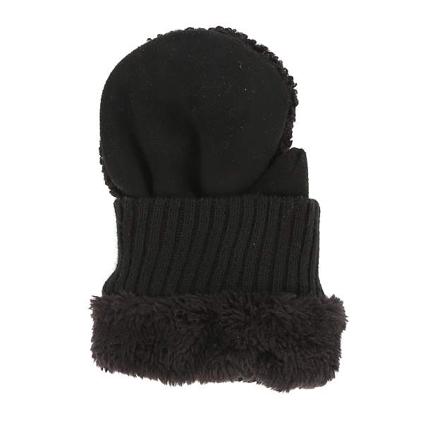 JIF33-1 FABRETTI Рукавицы жен. искусственный мех 100%полиэстер, 90% полиэстер/10% эластан Fabretti, Артикул: JIF33-1 фото №1