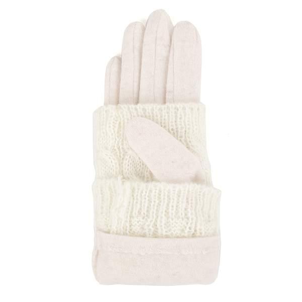 JIF67-6 FABRETTI Перчатки жен. 85%шерсть/15%эластан, 100%акрил Fabretti, Артикул: JIF67-6 фото №1