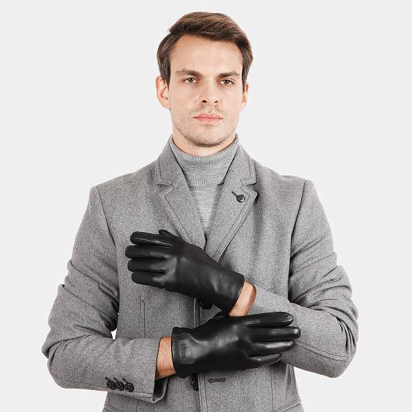 S1.35-1 black FABRETTI Перчатки муж. нат. кожа (размер 10) Fabretti, Артикул: S1.35-1 black фото №1