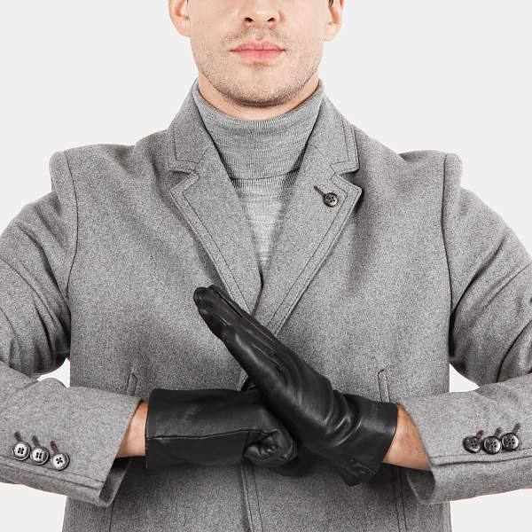 S1.35-1 black FABRETTI Перчатки муж. нат. кожа (размер 10) Fabretti, Артикул: S1.35-1 black фото №1