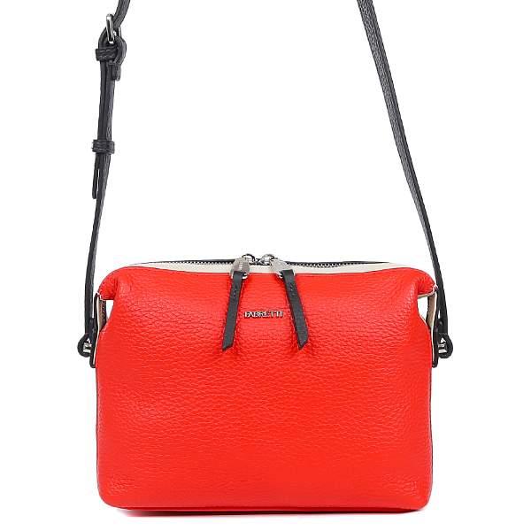16016C1-W2-353/112 red/beige FABRETTI Сумка жен. нат. кожа Fabretti, Артикул: 16016C1-W2-353/112 red/beige фото №1