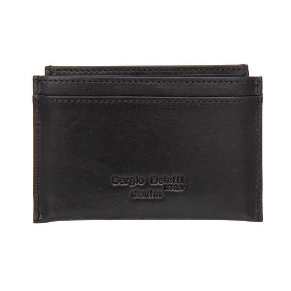 Картхолдер черный Sergio Belotti 02-8215 Milano black Sergio Belotti, Артикул: 02-8215 Milano black фото №1