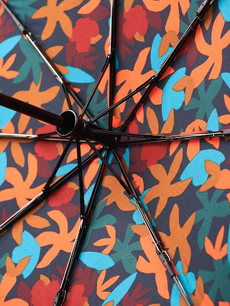 Q25820 (Листья на зеленом) Зонт женский автомат Henry Backer Henry Backer, Артикул: Q25820 фото №1