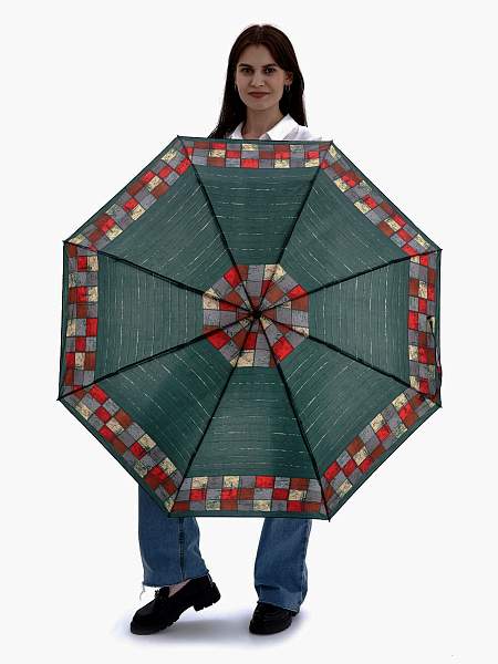 Q25827 (Разноцветная клетка) Зонт женский автомат Henry Backer Henry Backer, Артикул: Q25827 фото №1