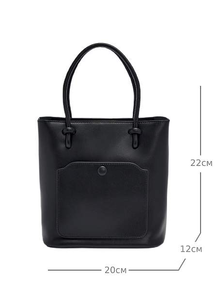 JS-8130-04 черная сумка женская (кожа) Jane's Story Jane's Story, Артикул: JS-8130-04 фото №1