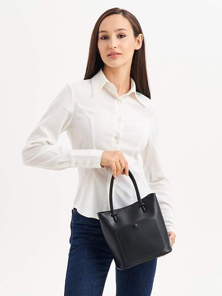 JS-8130-04 черная сумка женская (кожа) Jane's Story Jane's Story, Артикул: JS-8130-04 фото №1