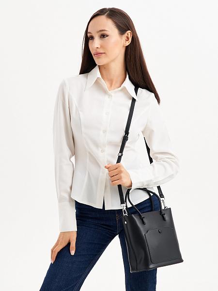 JS-8130-04 черная сумка женская (кожа) Jane's Story Jane's Story, Артикул: JS-8130-04 фото №1