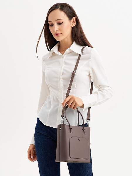 JS-8130-09 коричневая сумка женская (кожа) Jane's Story Jane's Story, Артикул: JS-8130-09 фото №1