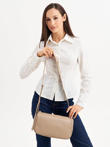 JS-3559-61 бежевая сумка женская (кожа) Jane's Story Jane's Story, Артикул: JS-3559-61 фото №1