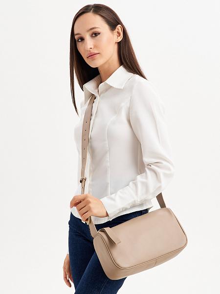 JS-3559-61 бежевая сумка женская (кожа) Jane's Story Jane's Story, Артикул: JS-3559-61 фото №1