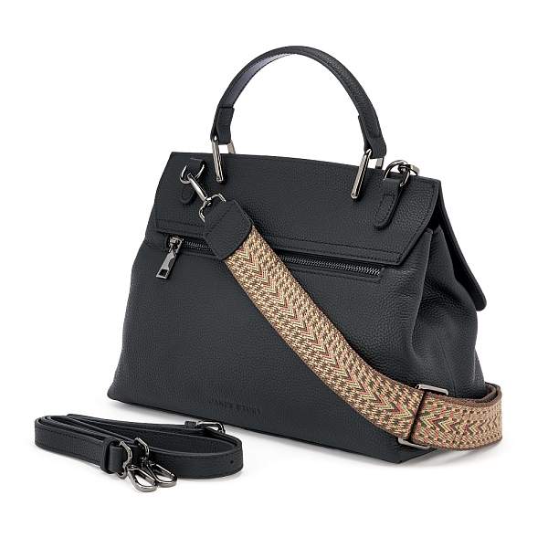 JS-8627-04 черная сумка женская (кожа) Jane's Story Jane's Story, Артикул: JS-8627-04 фото №1