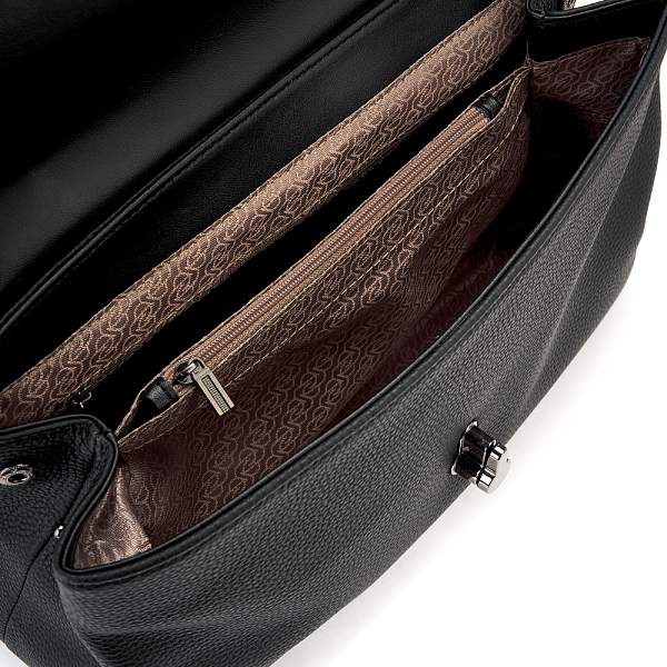 JS-8627-04 черная сумка женская (кожа) Jane's Story Jane's Story, Артикул: JS-8627-04 фото №1