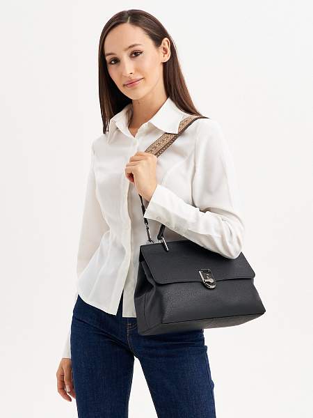 JS-8627-04 черная сумка женская (кожа) Jane's Story Jane's Story, Артикул: JS-8627-04 фото №1