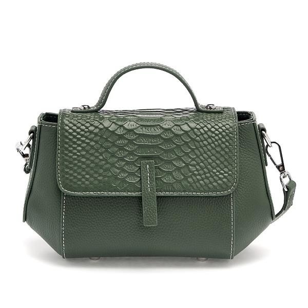 JS-1802-65 зеленая сумка женская (кожа) Jane's Story Jane's Story, Артикул: JS-1802-65 фото №1