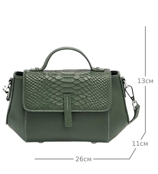 JS-1802-65 зеленая сумка женская (кожа) Jane's Story Jane's Story, Артикул: JS-1802-65 фото №1