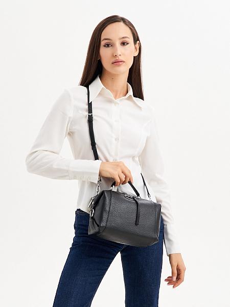 JS-1552-04 черная сумка женская (кожа) Jane's Story Jane's Story, Артикул: JS-1552-04 фото №1