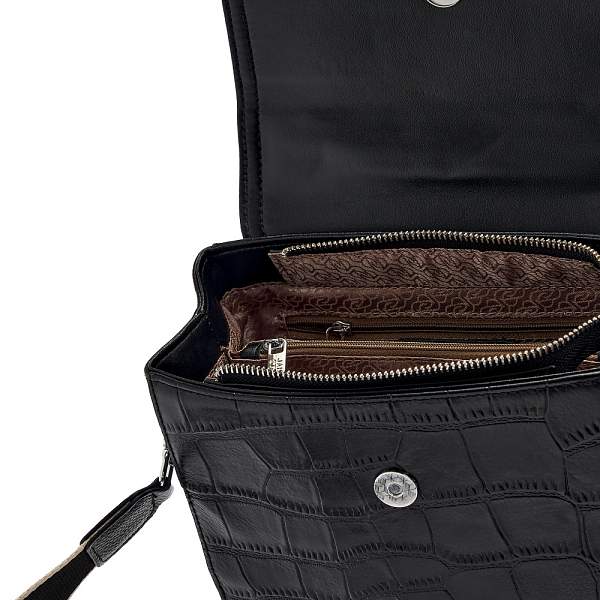 JS-1952-04 черная сумка женская (кожа) Jane's Story Jane's Story, Артикул: JS-1952-04 фото №1